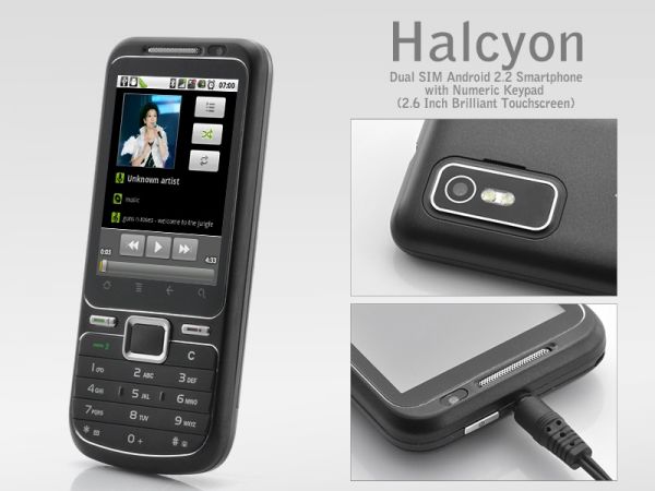 Halcyon Dual SIM Android 2.2