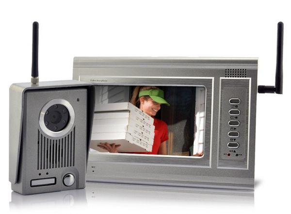 Vídeo porteiro sem fio monitor de 7 polegadas